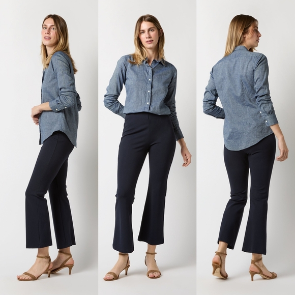 Ann Mashburn Icon Shirt Indigo Cotolino Chambray - Picture 2 of 6